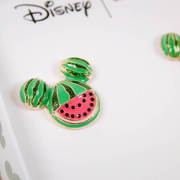 Disney x Baublebar Mickey Mouse Disney Watermelon Earrings - New in Box - Picture 2 of 4